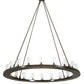 Meyda Lighting Loxley 222369 60" 20-Light Timeless Bronze Chandelier With Clear Shade Glass