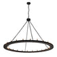 Meyda Lighting Loxley 231316 72" 24-Light Textured Black Chandelier