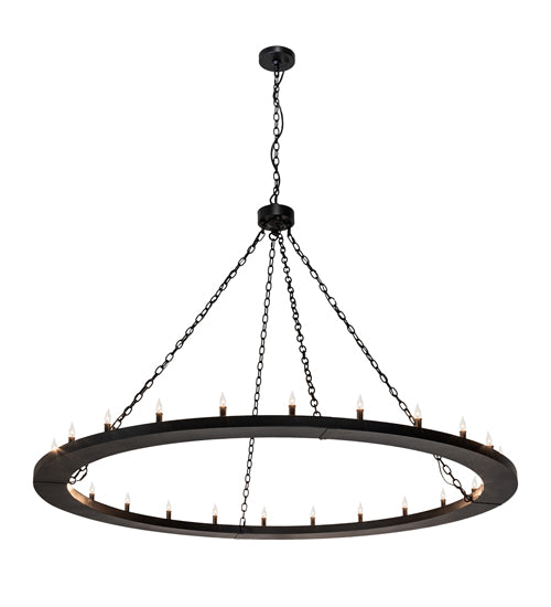 Meyda Lighting Loxley 231316 72" 24-Light Textured Black Chandelier