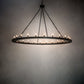 Meyda Lighting Loxley 231316 72" 24-Light Textured Black Chandelier