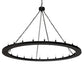 Meyda Lighting Loxley 231316 72" 24-Light Textured Black Chandelier