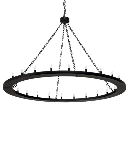 Meyda Lighting Loxley 231316 72" 24-Light Textured Black Chandelier