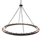 Meyda Lighting Loxley 231316 72" 24-Light Textured Black Chandelier