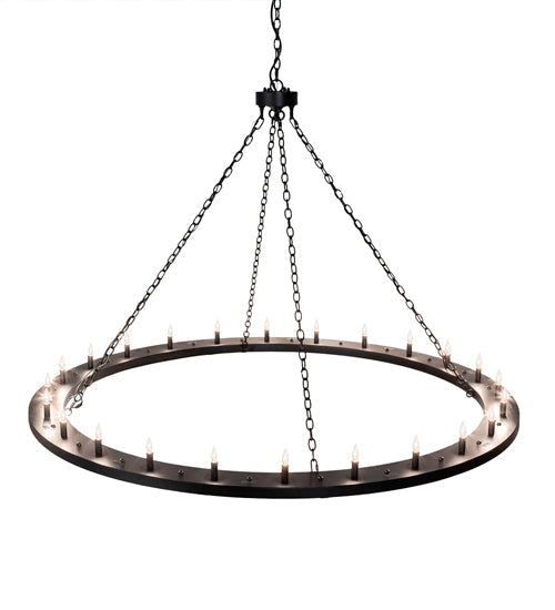 Meyda Lighting Loxley 231316 72" 24-Light Textured Black Chandelier