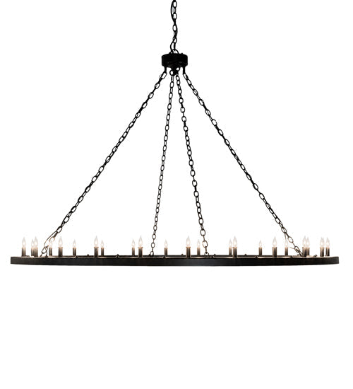 Meyda Lighting Loxley 231316 72" 24-Light Textured Black Chandelier