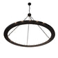 Meyda Lighting Loxley 231316 72" 24-Light Textured Black Chandelier