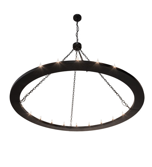 Meyda Lighting Loxley 231316 72" 24-Light Textured Black Chandelier