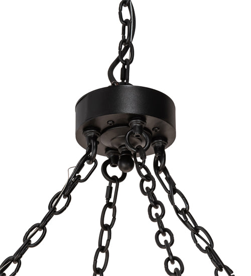 Meyda Lighting Loxley 231316 72" 24-Light Textured Black Chandelier