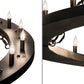 Meyda Lighting Loxley 231316 72" 24-Light Textured Black Chandelier