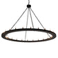 Meyda Lighting Loxley 231316 72" 24-Light Textured Black Chandelier