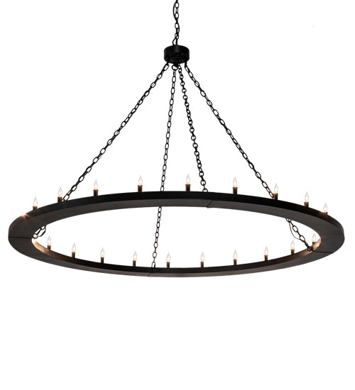 Meyda Lighting Loxley 231316 72" 24-Light Textured Black Chandelier