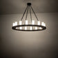 Meyda Lighting Loxley 239315 48" 16-Light Oil Rubbed Bronze Chandelier With Frosted Clear Shade Glass