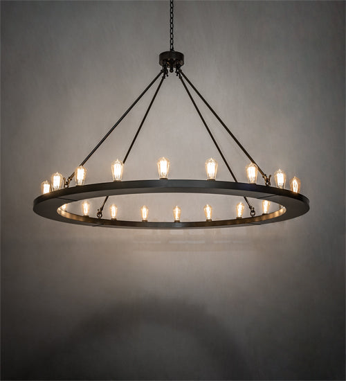 Meyda Lighting Loxley 241212 60" 20-Light Timeless Bronze Chandelier