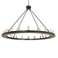 Meyda Lighting Loxley 241212 60" 20-Light Timeless Bronze Chandelier