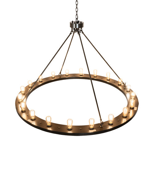Meyda Lighting Loxley 241212 60" 20-Light Timeless Bronze Chandelier