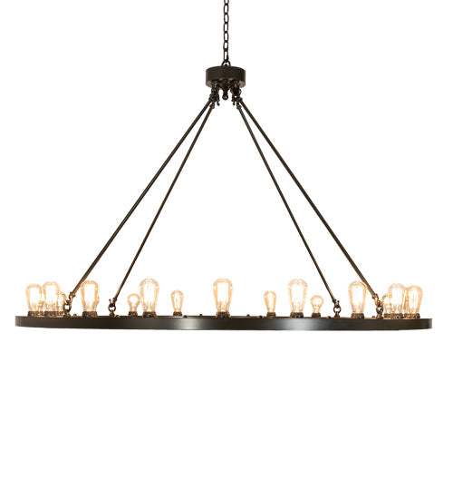 Meyda Lighting Loxley 241212 60" 20-Light Timeless Bronze Chandelier
