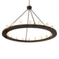 Meyda Lighting Loxley 241212 60" 20-Light Timeless Bronze Chandelier
