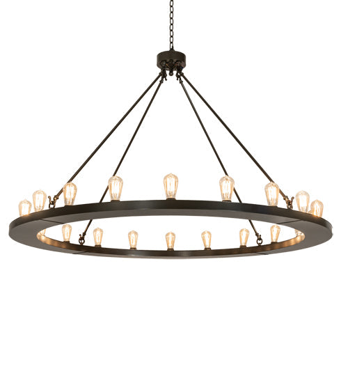 Meyda Lighting Loxley 241212 60" 20-Light Timeless Bronze Chandelier