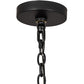Meyda Lighting Loxley 30" 9-Light Blackwash Chandelier With Clear Seeded Shade Glass