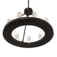 Meyda Lighting Loxley 30" 9-Light Blackwash Chandelier With Clear Seeded Shade Glass
