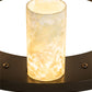 Meyda Lighting Loxley 30" 9-Light Timeless Bronze Semi-flush Mount Light With White & Green Jadestone Shade