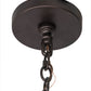Meyda Lighting Loxley 36" 10-Light Mahogany Bronze Chandelier With Beige Sahara Taupe Idalight Shade