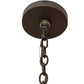 Meyda Lighting Loxley 36" 12-Light Oil Rubbed Bronze Chandelier With Ivory Shade