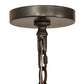 Meyda Lighting Loxley 36" 12-Light Timeless Bronze Chandelier With Amber Faux Candlelight