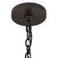 Meyda Lighting Loxley 36" 12-Light Timeless Bronze Chandelier With Clear Seeded Shade Glass