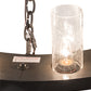 Meyda Lighting Loxley 36" 12-Light Timeless Bronze Chandelier With Clear Seeded Shade Glass