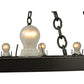 Meyda Lighting Loxley 36" 12-Light Timeless Bronze Chandelier With Honey Amber Shade Glass
