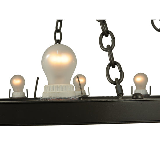 Meyda Lighting Loxley 36" 12-Light Timeless Bronze Chandelier With Honey Amber Shade Glass