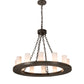 Meyda Lighting Loxley 36" 12-Light Timeless Bronze Chandelier With Whitestone Idalight Shade