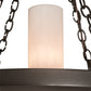 Meyda Lighting Loxley 36" 12-Light Timeless Bronze Chandelier With Whitestone Idalight Shade
