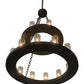 Meyda Lighting Loxley 36" 18-Light Timeless Bronze Chandelier With Clear Seeded Shade Glass