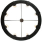 Meyda Lighting Loxley 38" 8-Light Chestnut Chandelier With White and Light Green Jadestone Shade