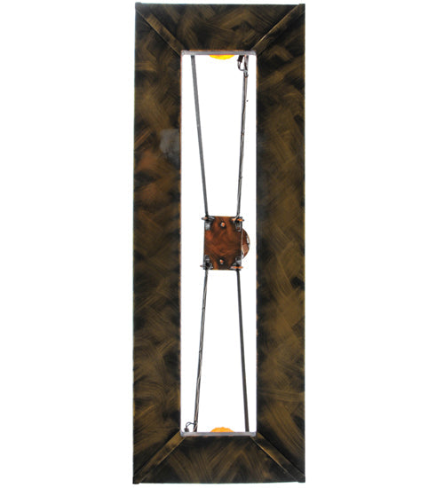 Meyda Lighting Loxley 39" 18-Light Antique Black Chandelier With Amber Faux Candlelight
