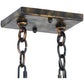 Meyda Lighting Loxley 39" 18-Light Antique Black Chandelier With Amber Faux Candlelight