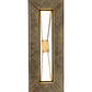 Meyda Lighting Loxley 39" 18-Light Vintage Moss Patina Island Chandelier With Desert Sand Shade Glass