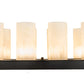 Meyda Lighting Loxley 40" 18-Light Timeless Bronze Island Chandelier With Creme Carrare Cylindres Shade