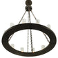 Meyda Lighting Loxley 42" 12-Light Timeless Bronze Chandelier With Clear Seeded Shade Glass