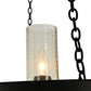 Meyda Lighting Loxley 42" 12-Light Timeless Bronze Chandelier With Clear Seeded Shade Glass