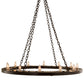 Meyda Lighting Loxley 42" 12-Light Timeless Bronze Chandelier With White and Moss Green Jadestone Shade