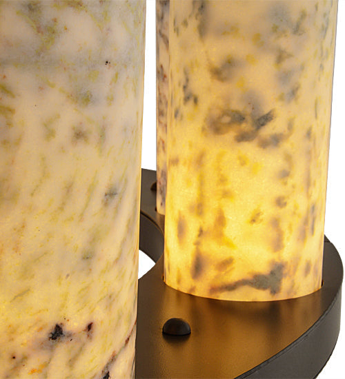 Meyda Lighting Loxley 42" 12-Light Timeless Bronze Chandelier With White and Moss Green Jadestone Shade