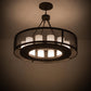 Meyda Lighting Loxley 42" 12-Light Timeless Bronze Golpe Chandelier With Whitestone Idalight Shade Glass