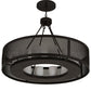 Meyda Lighting Loxley 42" 12-Light Timeless Bronze Golpe Chandelier With Whitestone Idalight Shade Glass