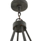 Meyda Lighting Loxley 42" 18-Light 2-Tier Chestnut Chandelier With White and Light Green Jadestone Shade