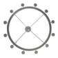 Meyda Lighting Loxley 46" 12-Light LED Sparkle Silver Cayuga Chandelier With Clear & White Shade Glass