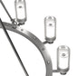 Meyda Lighting Loxley 46" 12-Light LED Sparkle Silver Cayuga Chandelier With Clear & White Shade Glass