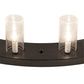 Meyda Lighting Loxley 48" 16-Light 2-Tier Timeless Bronze Chandelier With Clear Seeded Shade Glass